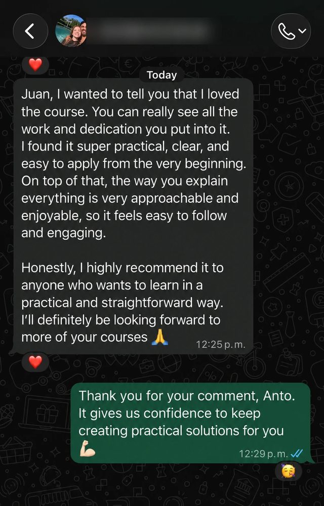 Testimonial from Anto