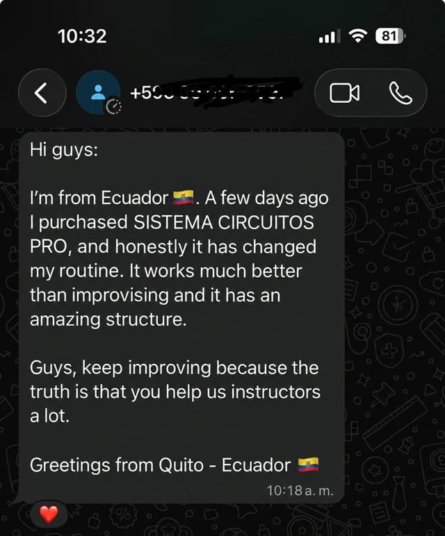Testimonial from Rafael